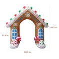 thumbnail image 6 of Fraser Hill Farm 8-Ft. Tall Pre lit Gingerbread Arch Inflatable, FHFARCHWY082-L, 6 of 14