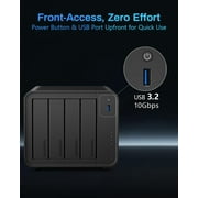 TERRAMASTER F4-425 4-Bay NAS Storage – Intel x86 Quad-Core CPU, 4GB RAM, 2.5GbE LAN, Network Attached Storage Multimedia Server for Home Users (Diskless)