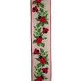 thumbnail image 2 of 2.5in Ladybug and Leaves Ribbon: Natural (10 Yards), 2 of 3
