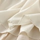 thumbnail image 4 of Faldas Umfun para mujer, informales, de lino liso, elásticas, de cintura alta, plisadas, con lazo, midi, modernas, informales, versátiles, color beige, talla única, 4 of 5