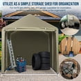 thumbnail image 2 of BeesClover Abri de Rangement pour Vélo Imperméable avec Protection UV de 98 % - 3 Tailles pour Vélos de 1 à 6, Auvent Robuste Style Garage pour Vélo avec Housses de Rechange pour Usage Extérieur, 2 of 8