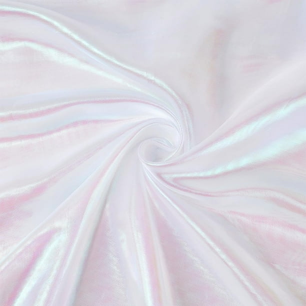Tela de organza iridiscente de 5,47 yardas/5 m, 59 pulgadas de ancho, gasa holográfica iridiscente de colores