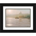 thumbnail image 1 of Adamov, Alexey 24x19 Black Ornate Wood Framed with Double Matting Museum Art Print Titled - Sunny Ray over the Sea, 1 of 4