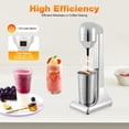 thumbnail image 3 of Miumaeov Electric Milkshake Maker 100W, 2-Speed Drink Mixer for Bubble Tea Frappe, Stainless Steel Cup 16.9oz, Countertop Smoothie Blender, 3 of 9