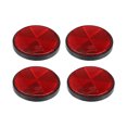 thumbnail image 1 of Unique Bargains 4pcs M6x1.0 Red Plastic Universal Screw Mount Reflective Warning Reflector for Motorcycle Bicycle, 1 of 6