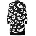 thumbnail image 5 of Oversized Women's Leopard Print Cardigan with Front Opening, 5 of 9