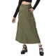 thumbnail image 1 of Falda Cargo para Mujeres INSPIRE CHIC con Cierre Midi de Longitud con Bolsillos Cintura Alta Moda Callejera Faldas Casual, 1 of 6
