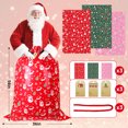 thumbnail image 4 of Lockways 3 PCS Christmas Giant Gift Bags with Drawstring Santa Claus Christmas Sacks with Tags for Xmas Holiday Present, 4 of 10