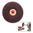 thumbnail image 2 of Satin Finish Buff 2ply - 4”, Medium Brush Buffing Wheel For Polishing Motors, 2 of 9