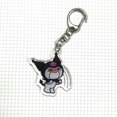 thumbnail image 1 of Llavero Kawaii Sanrio Kuromi, colgante de acrílico transparente de doble cara para bolso de niña, emoticono para novia, regalo de cumpleaños para niños, 1 of 4