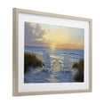 thumbnail image 2 of Stupell Industries Tropical Calm Beach Sunset Overlook Birch Framed Print Under Glass, 23 x 17, by Petals Prints Design, 2 of 8