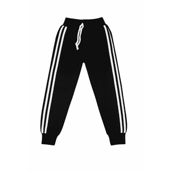 Children's Drawstring Sweatpants - Black - XLarge