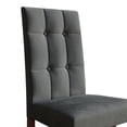 thumbnail image 4 of Castle Place Elegant Button Tufted Velvet Upholstered Dining Chairs, Light Grey, Set of 2, 4 of 9