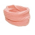 thumbnail image 1 of Women Winter Warm One Circle Knit Wool Blend Cowl Loop Scarf Shawl Thick Neckerchief (Pink), 1 of 3