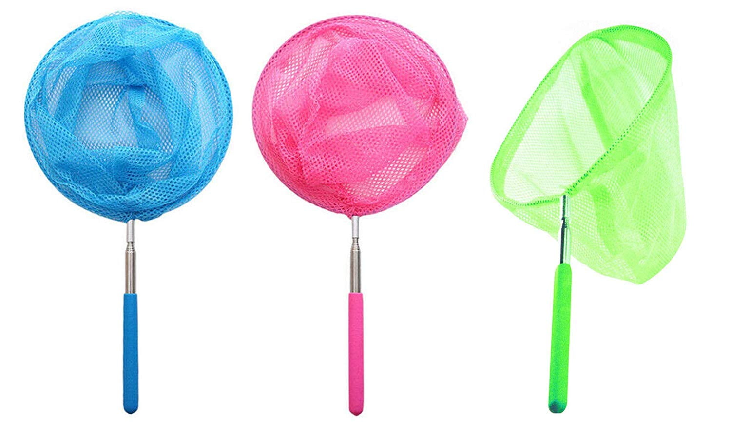 1pc Kids Telescopic Butterfly Net Extendable 34 Inches Colorful Fishing  FU