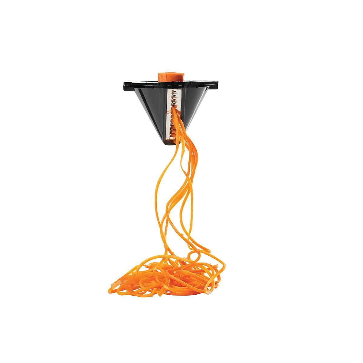 Starfrit Electric Spiralizer - Two blades - Large and small spirals - Food pusher - Great for vegetables - 60 W - Black