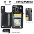 thumbnail image 2 of Funda para iPhone 13 Pro Max Wefor con billetera y RFID, negra, 2 of 9