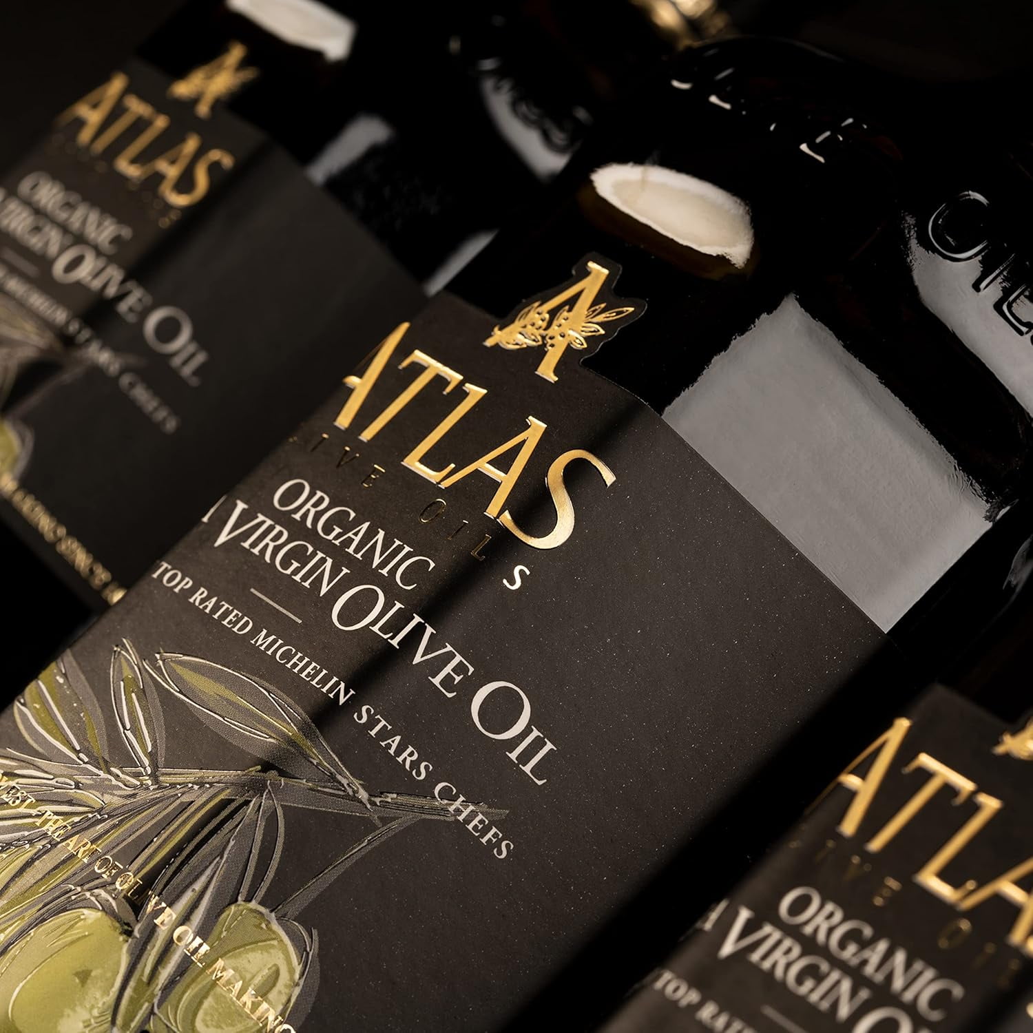 Atlas 750 ml Organic Cold Pressed Moroccan Extra Virgin Olive Oil, Polyphenol Rich, EVOO from Morocco, Newly Harvested Unprocessed by Atlas Olive Oils