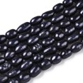 thumbnail image 3 of Natural Cultured Freshwater Pearl Beads Strands Rice Beads Dyed Prussian Blue 4~7x3~3.5mm Hole: 0.6mm about 73~77pcs/strand 13.39~13.78 inch DIY, 3 of 6