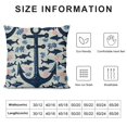 thumbnail image 5 of Nawypu Navy Blue Nautical Ocean Starfish Coral Seahorse Anchor Throw Pillow Covers, Ocean Nautical Gifts, Sea Animal Pillow Cases 1 Home Ship Sofa Decor Set of, 5 of 5