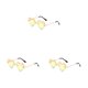 thumbnail image 3 of Minnieouse Gafas de sol con forma de corazón para mujer, gafas de protección solar para viajar, fiesta, banquete, gafas Retro, gafas plegables, Type1 NO1, 3 of 6