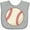 AC-Heather Grey, variant on Inktastic Baseball Sports Ball Boys or Girls Baby Bib