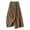 Coffee, variant on Women Pants Wide Leg Pants Cotton And Linen Wide Leg Pants Skirt Pants For Women With A Loose And Semi Elastic Fit High Waist Effect Cropped Pants