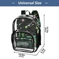 thumbnail image 2 of ALAZA Clear Backpack Swirl Night PVC Transparent BookBag, 2 of 7