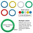 thumbnail image 3 of 100 units of flexible plastic rings in various colors for use in binding documents, cards and stacking samples - 40mm, 3 of 5
