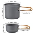 thumbnail image 4 of Juego utensilios para acampar con cubiertos barbacoa 1-2 personas, 4 of 9