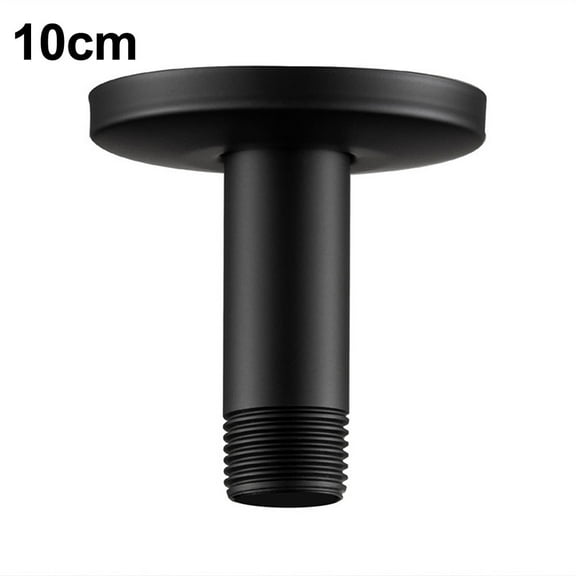 Flange Shower Bracket Black Stainless Steel Enhanced Durability Lasting Performance Perfect Length Shower Bracket