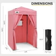 thumbnail image 5 of Flex Ultra Compact 4 Ft. W x 4 Ft. Metal Pop-Up Vented Top Changing Room Canopy Tent, 5 of 10