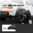 thumbnail image 4 of Interlocking Garage Floor Tiles 12 x 12 x 0.53 Inch, 25-Pack Non-Slip Double-Sided Texture Tiles, Durable Flooring for Garages, Basements, Workshops – Black, 4 of 11