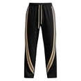 thumbnail image 5 of Joggers for Men Color Block Loose Fit Casual Elastic Waist Drawstring Pants Outdoor Straight Leg Fitness Pants Solid Color Lounge Joggers with Pockets, 5 of 6