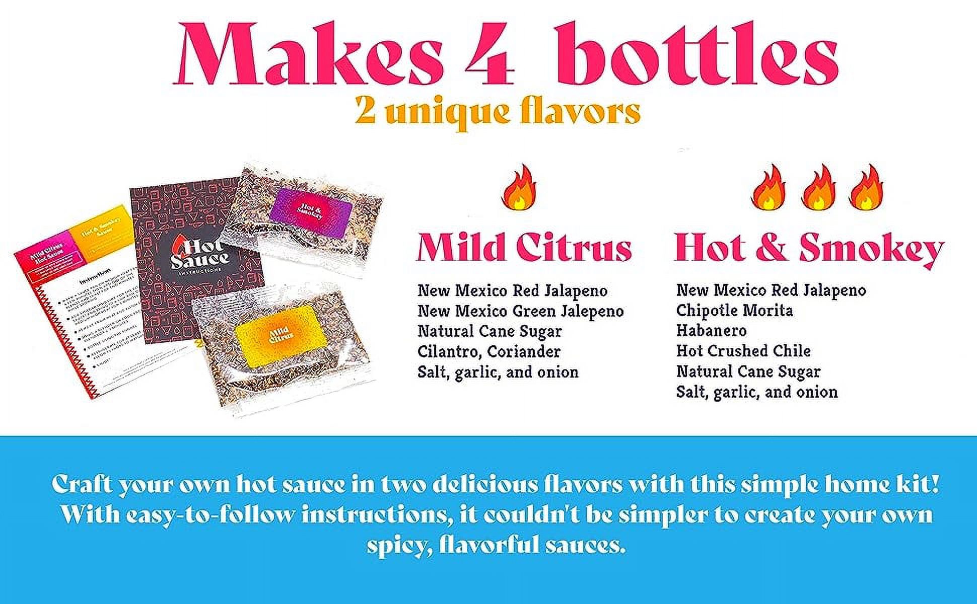 Craft A Brew | Hot Sauce Making Kit | DIY Homebrew Set for Spicy Sauces | Includes Two Unique Blends and Easy-to-Follow Instructions