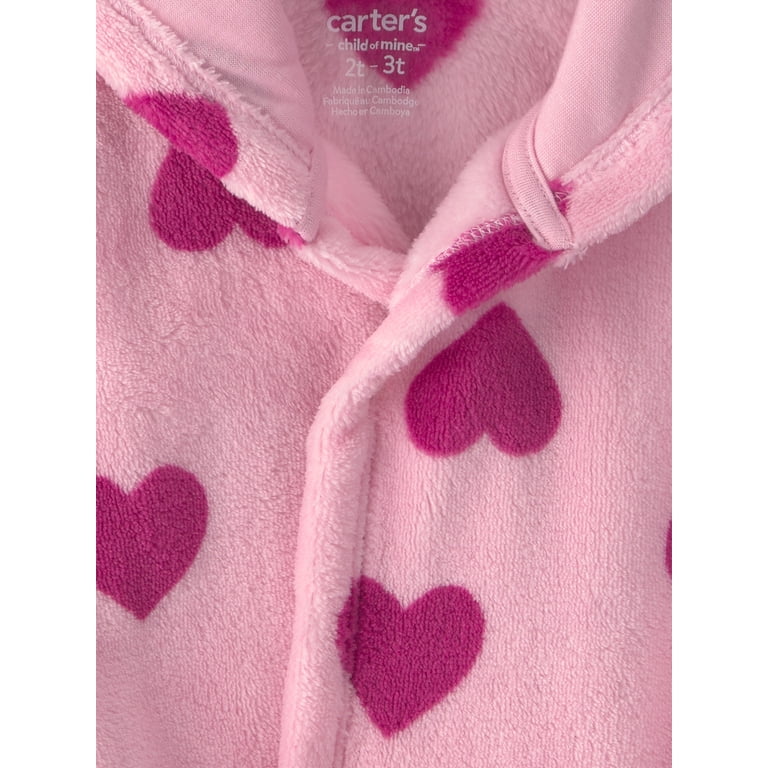 Toddler Fleece Robe with Hood and Tie Belt photo 3