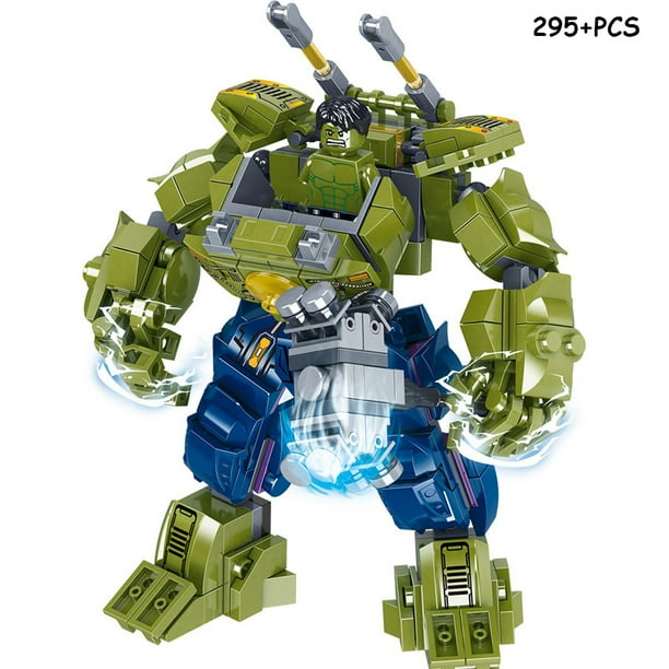 Figuras de acción de superhéroes Vengadores Iron Man Hulkbuster Steel Mecha, bloques de construcción, modelo de película clásica, juguetes de ladrillos para niños, regalo
