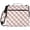 Red and Cream Diamond Shapes, variant on Zipper Binder with Shoulder Strap 2 inch 3 Ring Waterproof File Folder Organizer Bag 500 Sheet Light Yellow and White Gingham