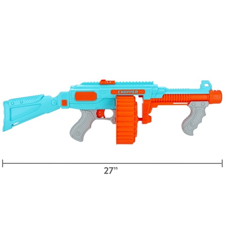 Adventure Force Chopper Submachine Foam Dart Blaster, 34 Pieces