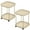 Khaki1, variant on Villertech End Table with Wheels,Sofa Side Table,Modern Nightstand for Living Room Bedroom,Pink