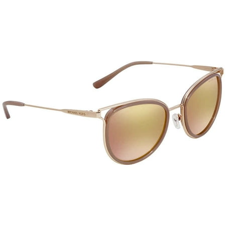 Michael Kors Liquid Rose Gold Round Sunglasses MK1025 12017J 52