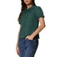 thumbnail image 4 of INSPIRAR CHIC Blusa de Mujer Vintage con Cuello Peter Pan y Corbata, Camisa Casual Linda de Algodón con Botones, S Verde Oscuro, 4 of 5