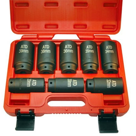 12 Point Nut Kit - Atd Tools ATD-8628 8 Pc. 12 Point Axle/spindle Nut Socket Set