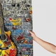 thumbnail image 3 of Orinice Music Notes Bathroom Decor Set Polyester Fabric Shower Curtain with Hooks 69x72, 3 of 7