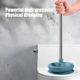 thumbnail image 6 of Heavy-Duty Toilet Plunger with Reinforced Rubber Cup | High Pressure Vacuum Suction for Unclogging Toilets | 5.9x20.8 Inch Household Bathroom Plunger in Blue, 6 of 6