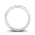 thumbnail image 4 of Diamond-Capitals 0.30 Carat Round Shape Amethyst & Aquamarine Gemstone Lovely Anniversary Eternity Band for Ladies Solid 18K White Gold Size 9.5, 4 of 8