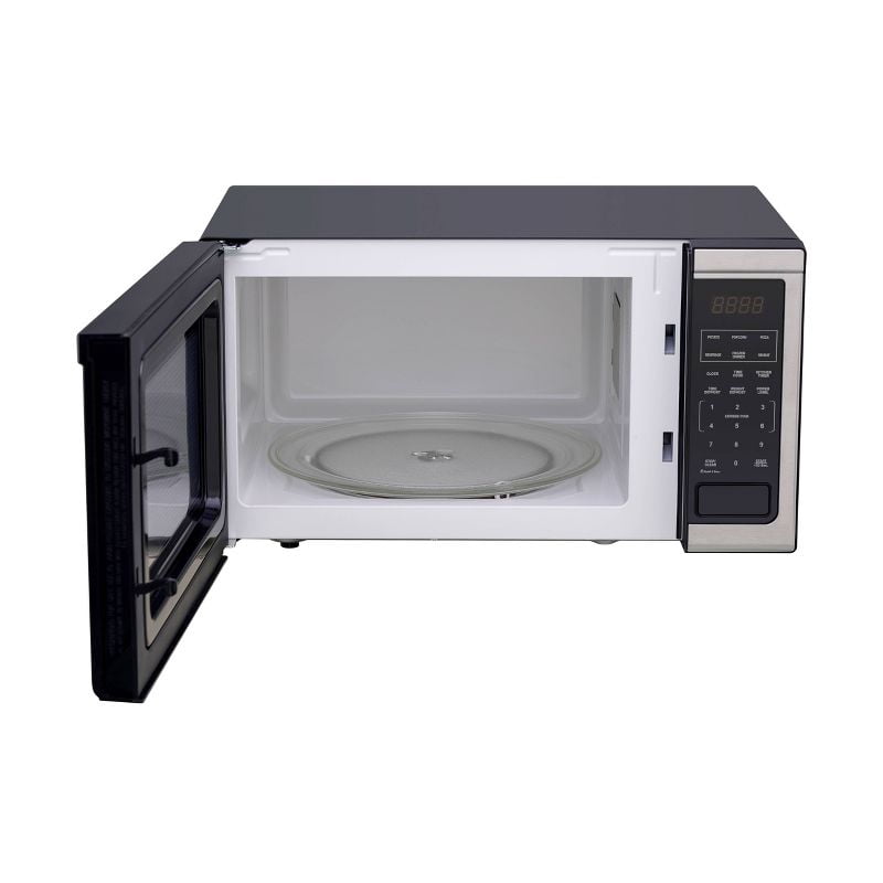 Proctor Silex 1.1 cu ft. capacity 1000 Watt of Power Microwave Oven , Stainless Steel, Black (Brand May Vary)