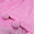 thumbnail image 4 of Home Soft Things Pompom Throw - Festival Fuchsia - 60" x 80" Jumbo, 4 of 7