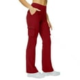 thumbnail image 2 of JJHGVB Wide Leg Yoga Pants for Women Cargo Pants Sweatpants Women Baggy Womens Pants Dressy Casual Pants for Woman Dress Pants Casual Work Pants Women Red M, 2 of 9