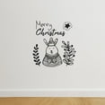 thumbnail image 3 of Merry Christmas Quote Winter Rabbit Bunny Holiday Seasons Merry Christmas Santa Claus Quotes Vinyl Design Wall Sticker Art Decal Boys Girls Room Bedroom Decors Stickers Decoration Size (30x22 inch), 3 of 3